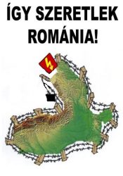 Fa hűtőmágnes "románia"