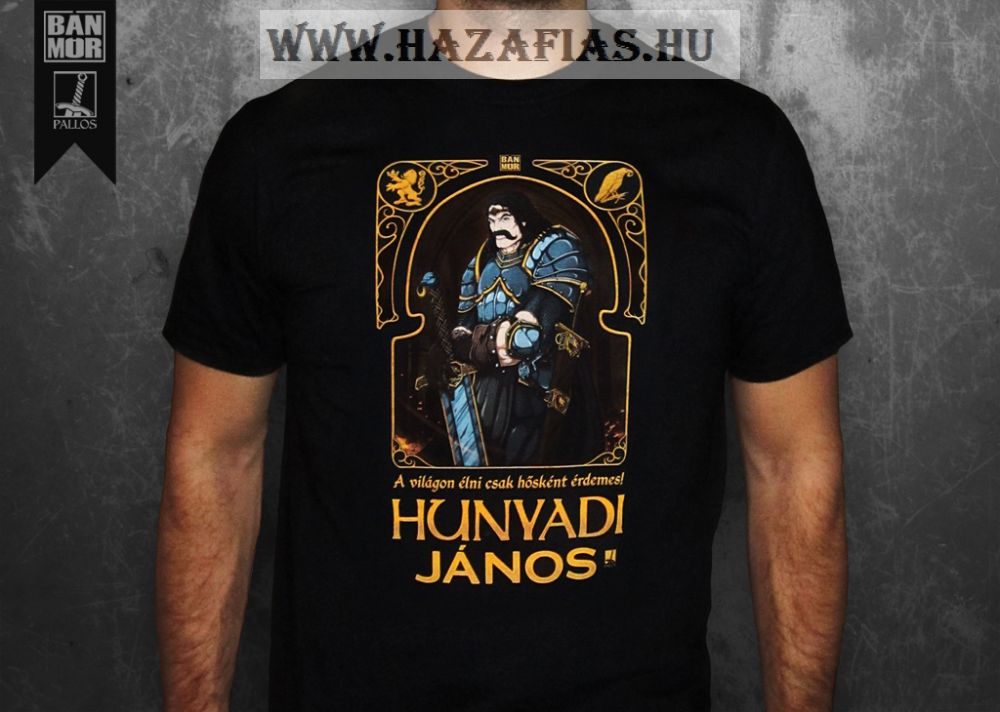 Hunyadi póló fekete Hunyadi póló fekete