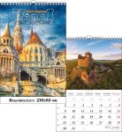   Történelmi Magyarország Várai naptár 2023- fali 23x33cm spirálozott