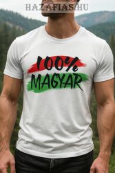 100% Magyar -fehér