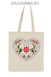 Vászontáska szív 1