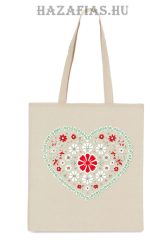 Vászontáska szív 2