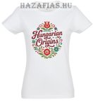 Női póló-Hungarian/fehér