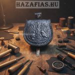 Rakamazi turulos, fonott bőrtarsoly nagy, fekete