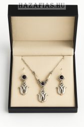 Köves Iker tulipán ékszer szett