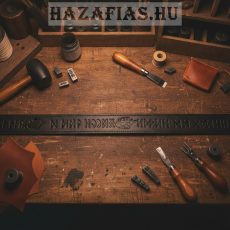 Bőröv rovásírással "Csodaszarvas" fekete