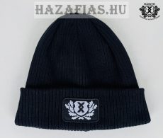 Kötött sapka-Pajzs hímzéssel (pamut)